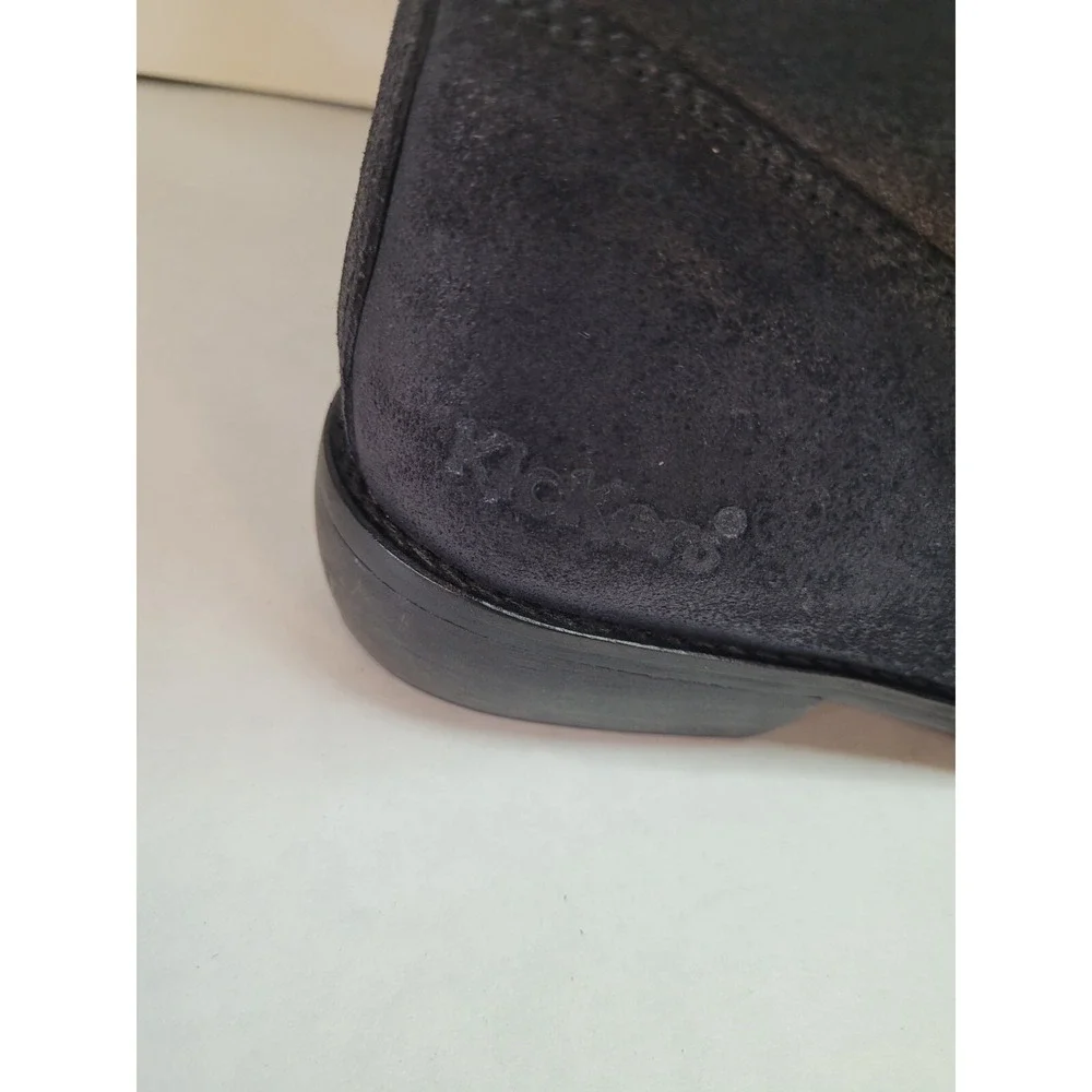 Kickers Leather Tall riding Boots Black Pull on Women's Size 9 US‎ EUC